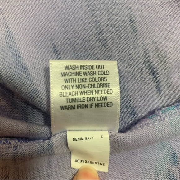 SO Purple Multicolor Denim Navy Spagetti Strap Tank Dress Criss Cross Back - Picture 9 of 14